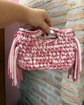 Borsa mini handbag con frange