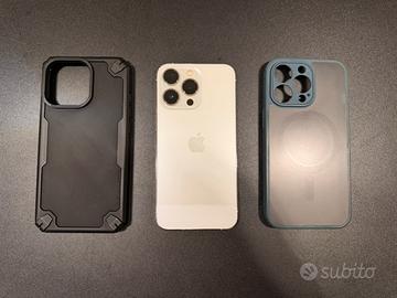 iPhone 13 Pro bianco + 2 cover + 2 vetri temperati