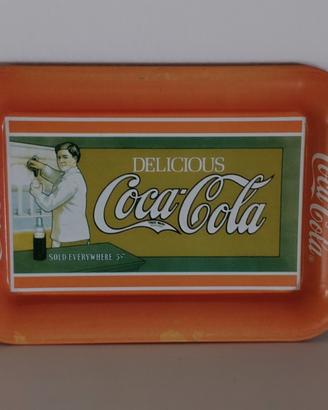 Vassoio Coca-Cola vintage Coke Brand Tray 1989