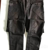 Pantaloni jeans marroni Galliano