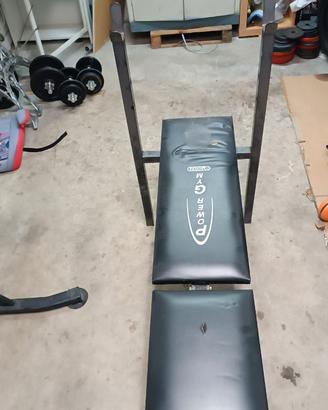 Panca piana e inclinabile Power Gym