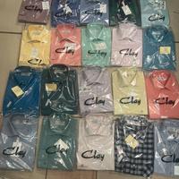3 camicie Clay uomo taglia 39 cotone scelta colori
