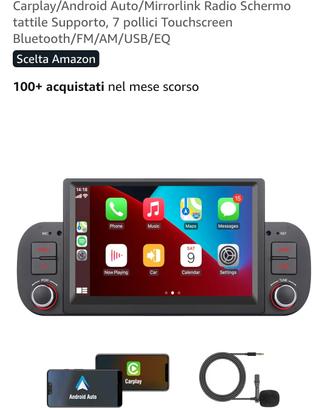 autoradio per fiat panda 3 serie carplayer