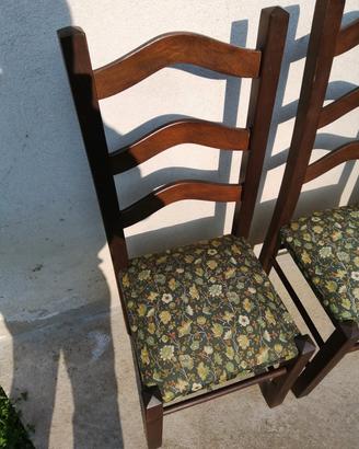 Blocco di 6 sedie prodotte a mano