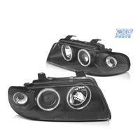 FARI PER AUDI A4 B5 94-99 ANGEL EYES CCFL FONDO NE
