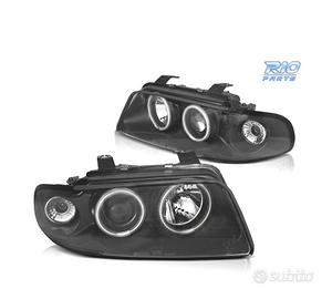 FARI PER AUDI A4 B5 94-99 ANGEL EYES CCFL FONDO NE