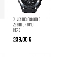 Juventus orologio zebra chrono nero