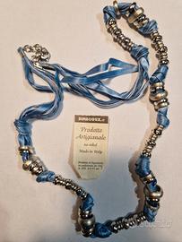 Collana artigianale DIM BIJOUX - Azzurro e Argento