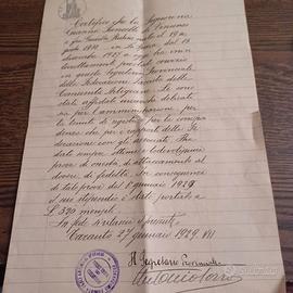 Lettera certificato in calce Fed.Fascista (1929)