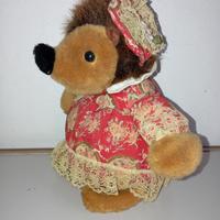 Peluche Vintage Riccio Femmina Pizzo da Collezione