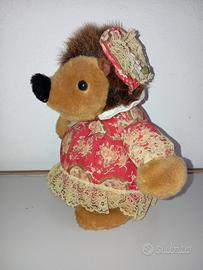 Peluche Vintage Riccio Femmina Pizzo da Collezione