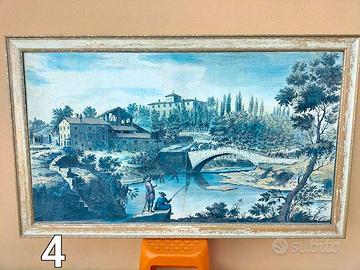 Quadro Tela Cornici Legno