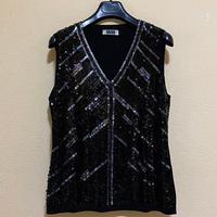 Krizia Canotta Maglia Senza Maniche M Pailettes