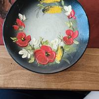 serie di 5 piatti decorativi in terracotta