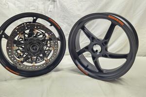 COPPIA CERCHI OZ RACING FORGIATI COMPLETI DI DISCH