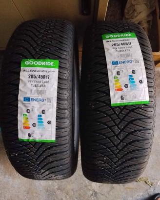 2 gomme quattro stagioni 205/45R17 nuove