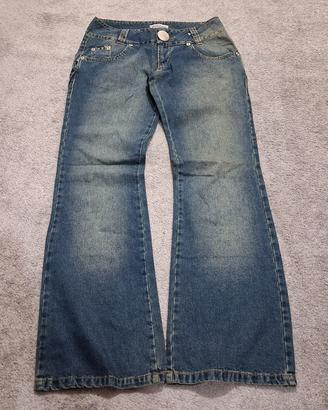 Jeans donna Low-rise Vintage 2000s Flared Slavato 