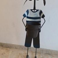 porta vaso in ferro battuto