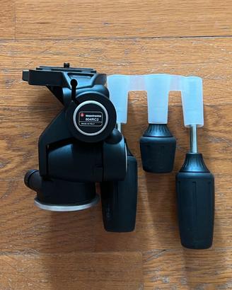Testa Manfrotto 804RC2 a 3 vie con piastra rapida