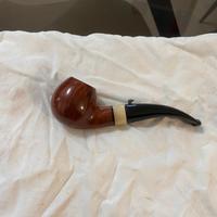 Pipa con bocchino in avorio ed argento