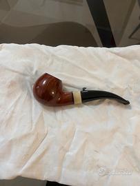 Pipa con bocchino in avorio ed argento