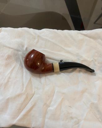 Pipa con bocchino in avorio ed argento