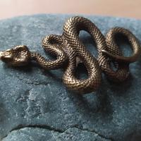 Scultura bronzo Serpente 