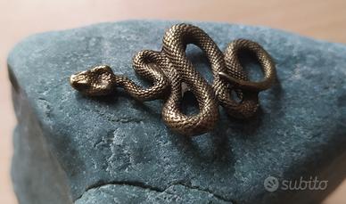 Scultura bronzo Serpente 