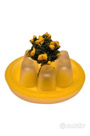 Set Limoncello con Albero e 6 Bicchierini in Vetro