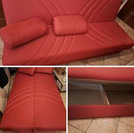 divano letto ikea rosso 