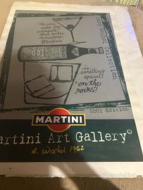 Manifesto martini andy warhol originale telato