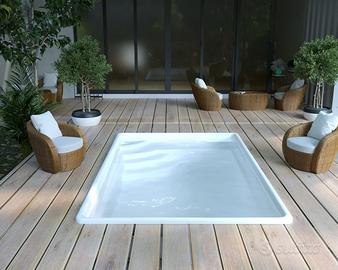 Piscina in vetroresina +kit accessori + robot puli