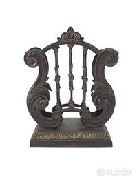 Antico Portalettere Lira Bronzo Liberty Fine 800