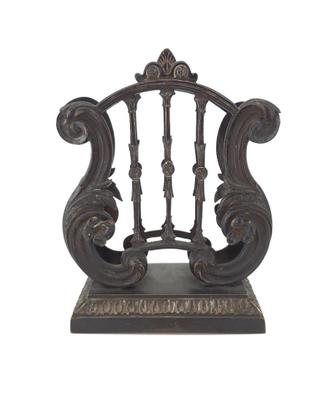 Antico Portalettere Lira Bronzo Liberty Fine 800