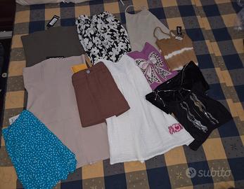 Lotto abigliamento donna M  varie marche 