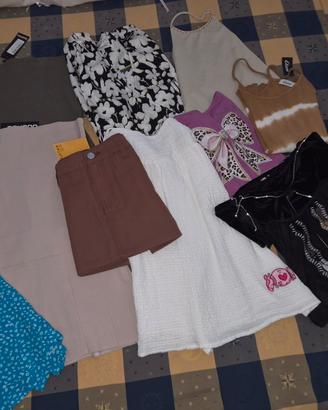 Lotto abigliamento donna M  varie marche 