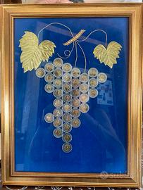 Quadro Monete 500 Lire