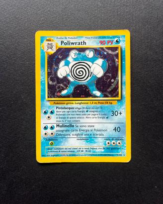 Carta Pokemon Poliwrath Holo Set Base Italiano