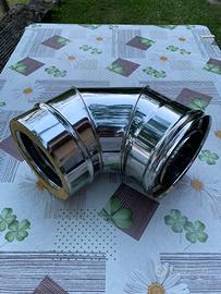 Curva 90° inox per camino - NUOVA mai usata