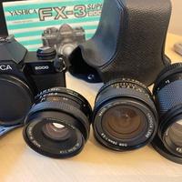 Yashica corredo FX-3 Super 2000 + 3 obiettivi