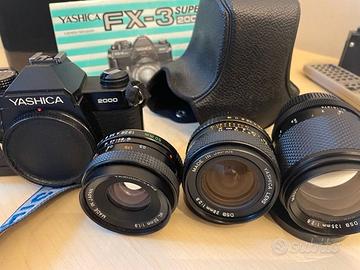Yashica corredo FX-3 Super 2000 + 3 obiettivi