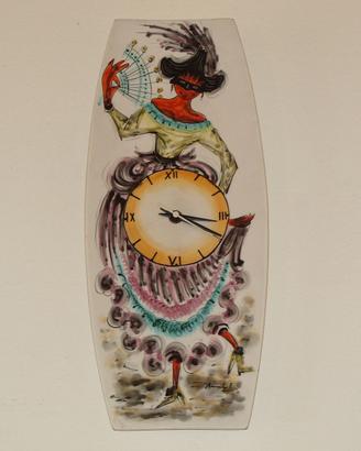 Piatto-Orologio in ceramica della Nove P.T. Italy