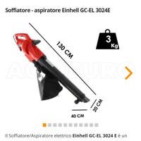soffiatore trituratore elettrico Einhell 