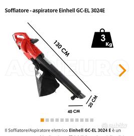 soffiatore trituratore elettrico Einhell 