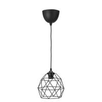 3 Lampade a sospensione, nero, 20 cm