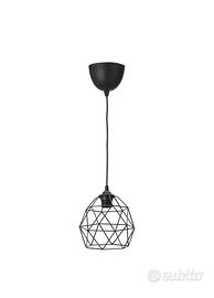 3 Lampade a sospensione, nero, 20 cm