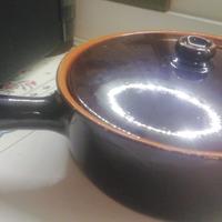 PENTOLA IN CRETA CON COPERCHIO