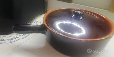PENTOLA IN CRETA CON COPERCHIO