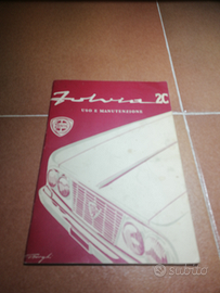Libretto uso e manutenzione Lancia Fulvia 2c