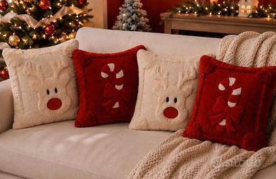 Set 4 federe natalizie per cusxini 45×45 top quali